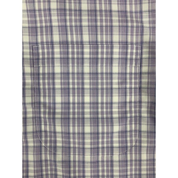 BROOKS BROTHERS Shirt Milano Men's 17-35 Purple Plaid Long Sleeve Button Up 1818 - Picture 8 of 16